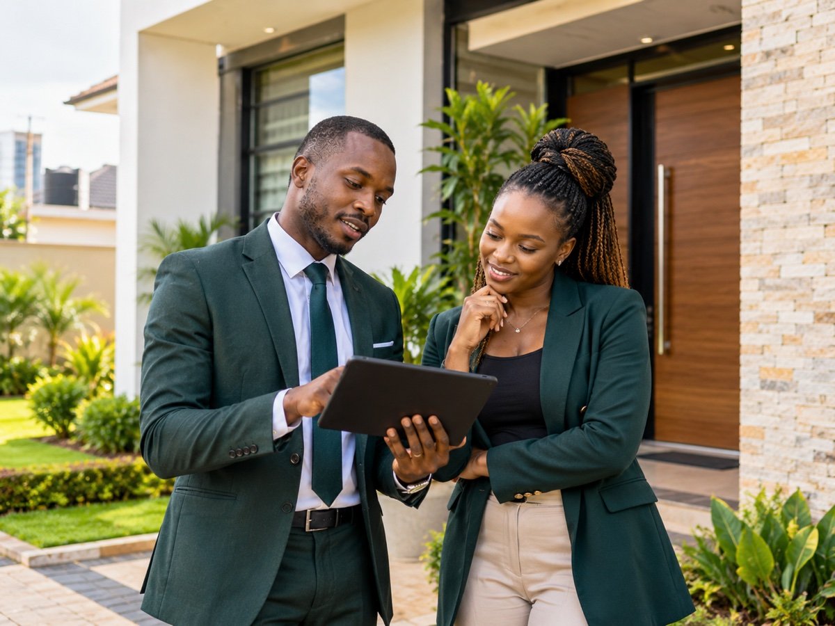 Property owner discussing a sale with a Sollou Realtors consultant.